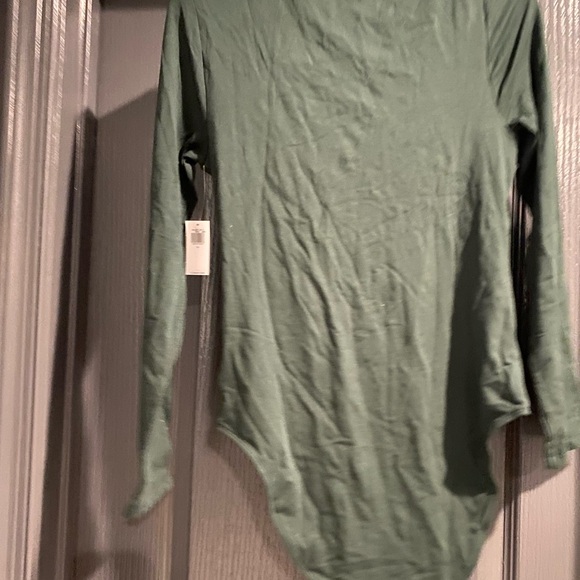 Old Navy Olive Long Sleeve Bodysuit - Picture 2 of 3